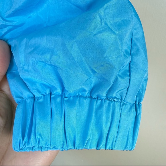 4/$25Colorblock Windbreaker Jacket Medium Blue Green Full Zip Lightweight Casual - Picture 8 of 10